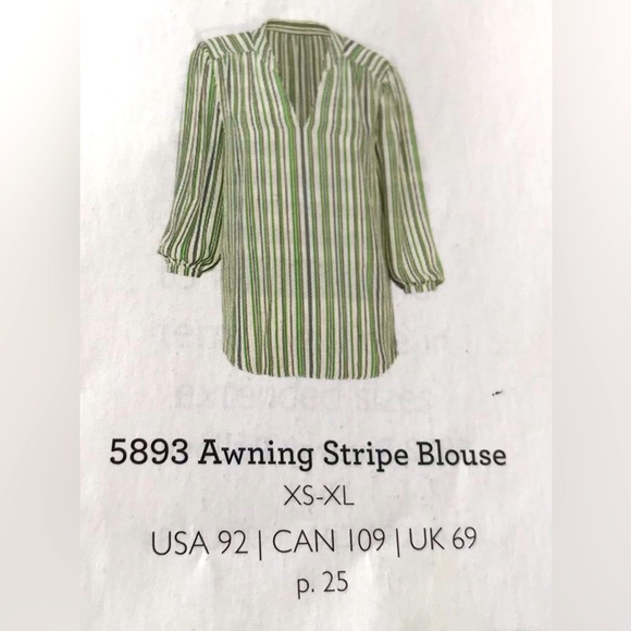 Cabi Awning Stripe Blouse - Picture 6 of 6